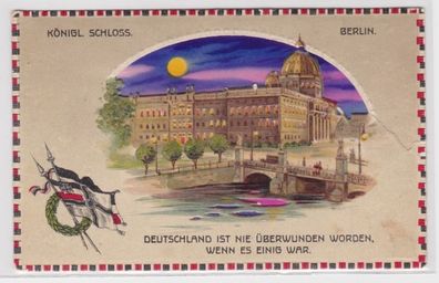 75465 Halt gegen das Licht Ak Berlin königliches Schloss 1. Weltkrieg
