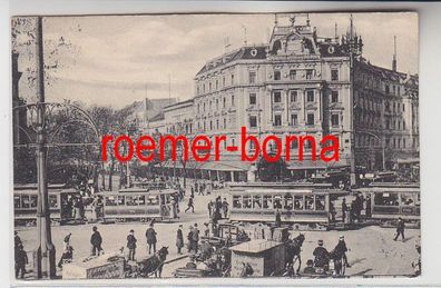 82478 Ak Berlin Potsdamer Platz mit Strassenbahnen 1913