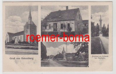 82923 Mehrbild Ak Gruß aus Hakenberg Bäckerei usw. um 1920