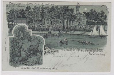 84164 Monscheinkarte Gruß aus Lehnitz bei Oranienburg 1904