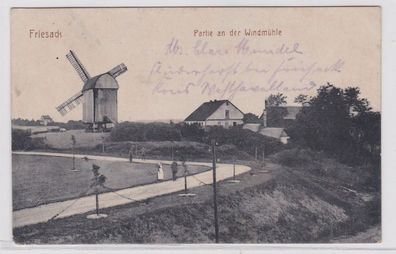 91683 Ak Friesack Partie an der Windmühle 1919