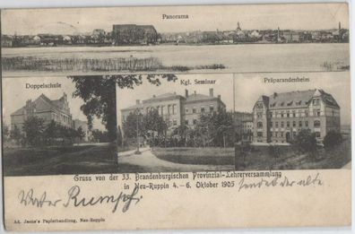 92498 Ak 33. Brandenburgische Provinzial Lehrerversammlung in Neu Ruppin 1905