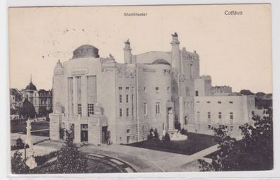 96322 Ak Cottbus - Blick auf das Stadttheater 1909