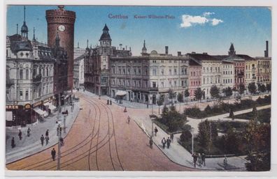 98429 Feldpost Ak Cottbus - Kaiser-Wilhelm-Platz 1917