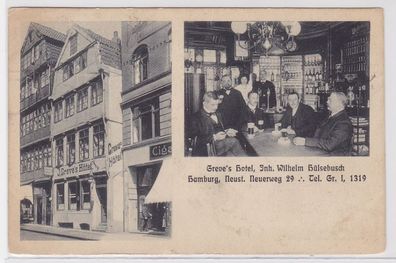 78381 AK Hamburg - Greve's Hotel, Inhaber Wilhelm Hülsebusch, Innenansicht 1911