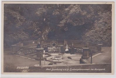 79399 Ak Bad Homburg v.d.H. Ludwigsbrunnen im Kurpark 1928