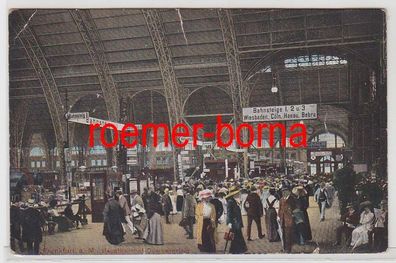 82372 Ak Frankfurt am Main Hauptbahnhof Querbahnsteig 1912