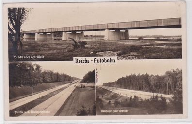 95370 Ak Reichs-Autobahnstrecke Frankfurt am Main-Darmstadt 1936