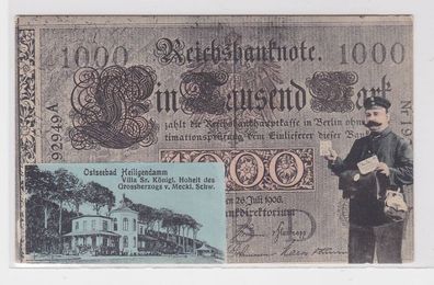 61786 Geldschein Ak Osteebad Heiligendamm Villa des Großherzogs um 1907