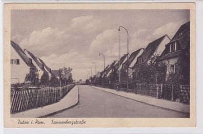 84900 Feldpost Ak Tutow in Pommern Tannenbergstrasse 1943