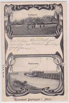 93555 Mehrbild Jugendstil Ak Ostseebad Dierhagen in Mecklenburg 1907