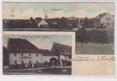 41614 Mehrbild Ak Gruß aus Hohenkirchen Totalansicht, Gasthof 1908