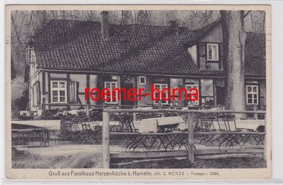 68016 Ak Gruß aus Forsthaus Heisenküche bei Hameln 1929