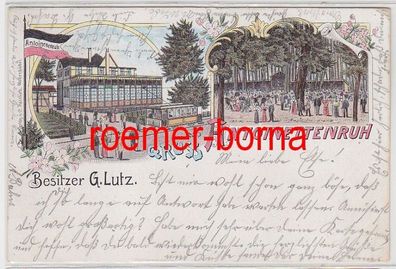 83033 Ak Lithographie Gruß aus Antoinettenruh Gasthaus 1898