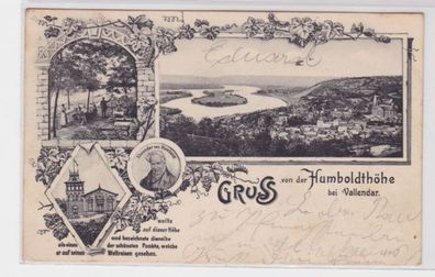 77512 Lithografie AK Gruss von der Humboldthöhe bei Vallendar 1906