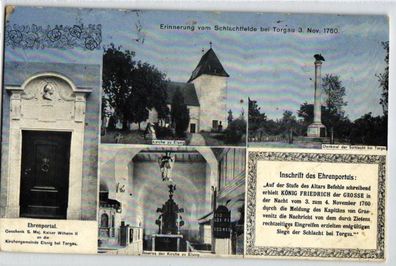 05523 Mehrbild Ak Erinnerung vom Schlachtfelde bei Torgau 1912