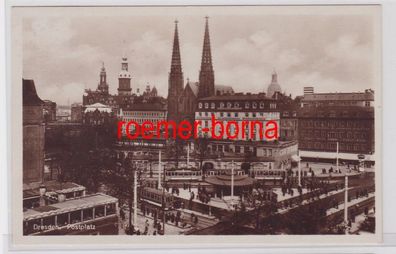 15630 Ak Dresden Postplatz 1934
