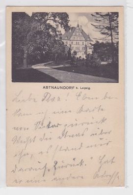30208 Ak Abtnaundorf b. Leipzig - Blick auf Villa im Grünen 1915