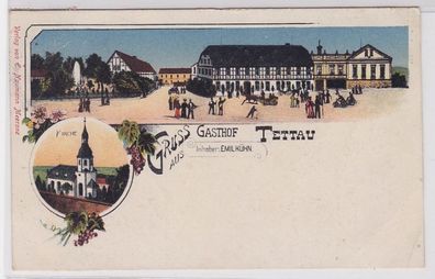 74654 Mehrbild Ak Gruss aus Gasthof Tettau Schönberg im Landkreis Zwickau 1921