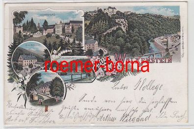 83856 Ak Lithografie Gruss aus Wolkenstein 1901