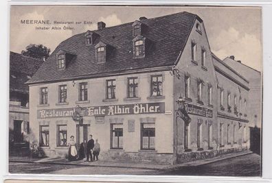 91897 Ak Meerana Restaurant zur Eule von Albin Öhler um 1910