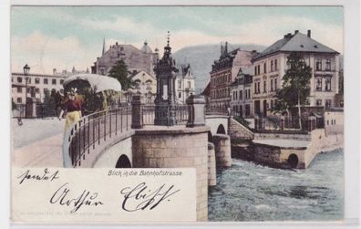 94495 Heliocolorkarte Falkenstein - Blick in die Bahnhofstrasse 1904