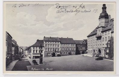 98310 Ak Rosswein in Sachsen Markt 1938