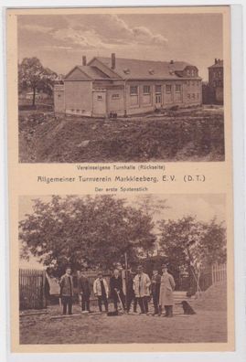 98725 Mehrbild Ak Allgemeiner Turnverein Markkleeberg e.V. Turnhalle um 1926