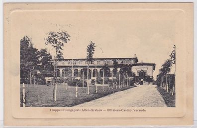 56756 Ak Truppenübungsplatz Alten Grabow Offiziers-Casino Veranda 1912
