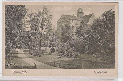 79709 Ak Cöthen Köthen in Anhalt im Schloßpark 1933
