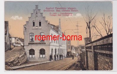 83409 Feldpost Ak Großörner Gasthof Mansfelder Wappen 1915