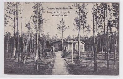 86972 Feldpost Ak Tuppenübungsplatz Alten Grabow Generalstabsbaracke 1916