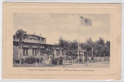 96099 Ak Truppenübungsplatz Alten Grabow Offiziers-Casino Vorderansicht 1911