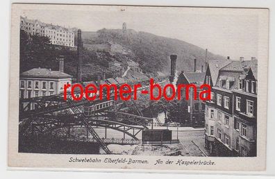 82361 Ak Schwebebahn Elberfeld Barmen an der Haspelerbrücke um 1930