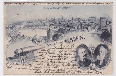97099 Ak Gruß aus Essen Krupp´s Gussstahlfabrik 1906