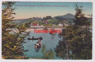 86385 Ak Sommerfrische Hammer am See Aufblick von Zehner Logierhause 1914