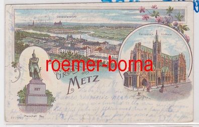 86017 Ak Lithografie Gruss aus Metz 1900