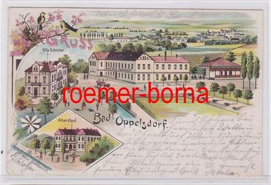 81351 Ak Lithografie Bad Oppelsdorf Opolno-Zdrój Hotel 1903