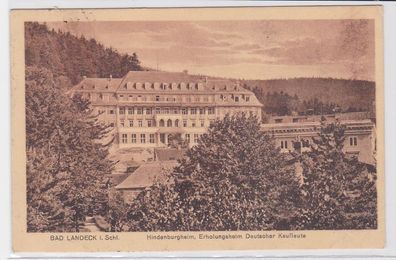 86467 Ak Bad Landeck in Schlesien Erholungsheim deutscher Kaufleute 1926