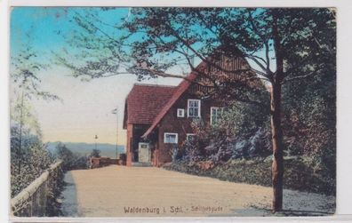 94246 Ak Waldenburg in Schlesien Schillerbaude um 1910