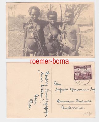 82162 Foto Ak Windhoek Süd West Afrika Nackte Mädchen 1937