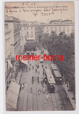 83323 Ak Alger Place du Gouvernement et rue Bab el Oueld 1908