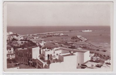 98298 Ak Tanger Vue du port prise du Boulevard Pasteur 1937