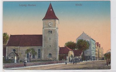 88380 AK Leipzig Mockau Kirche - Stephanuskirche um 1910