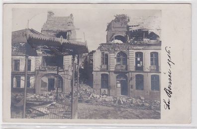 90269 Foto AK zerstörter Ort La Bassée Frankreich 1916 1. Weltkrieg Westfront