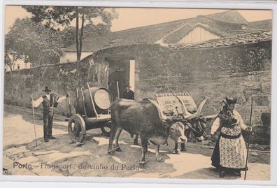 83705 Ak Porto Portugal - Transport de vinho do Porto 1914