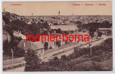 83216 Ak Zemun Zimony Semlin Serbien Totalansicht 1915