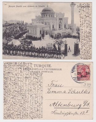 80555 AK Constantinople Konstantinopel Moschee Deutsche Post in der Türkei 1909