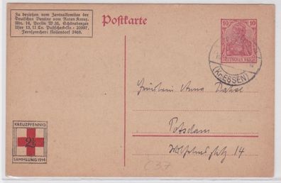 09161 DR PRIVAT Ganzsachen Postkarte PP32/ C37/02 Kreuzpfennig Sammlung 1914