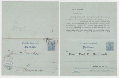 84794 Ganzsachen Postkarte P46 Zudruck Berliner Gesellschaft für Psychatrie 1902